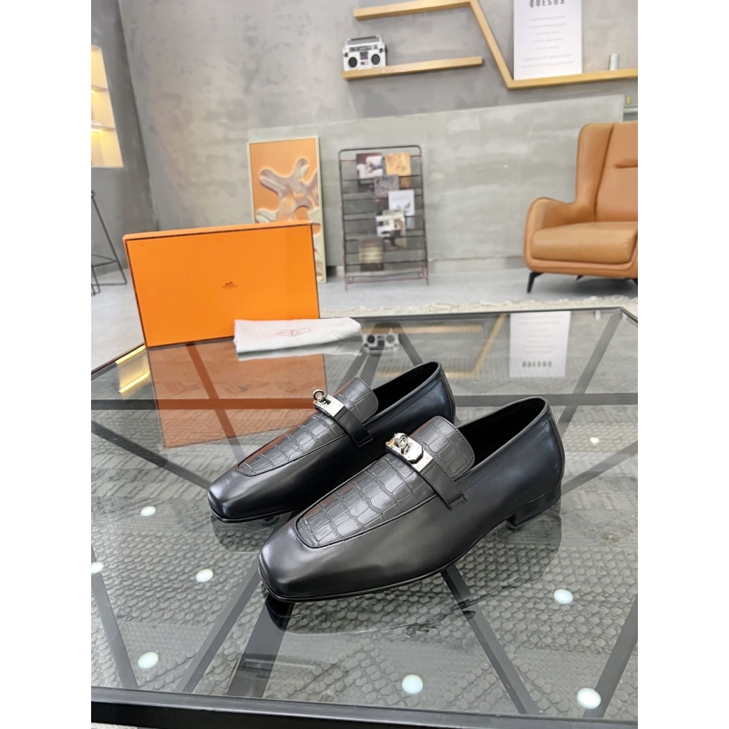 H**mes leather shoes